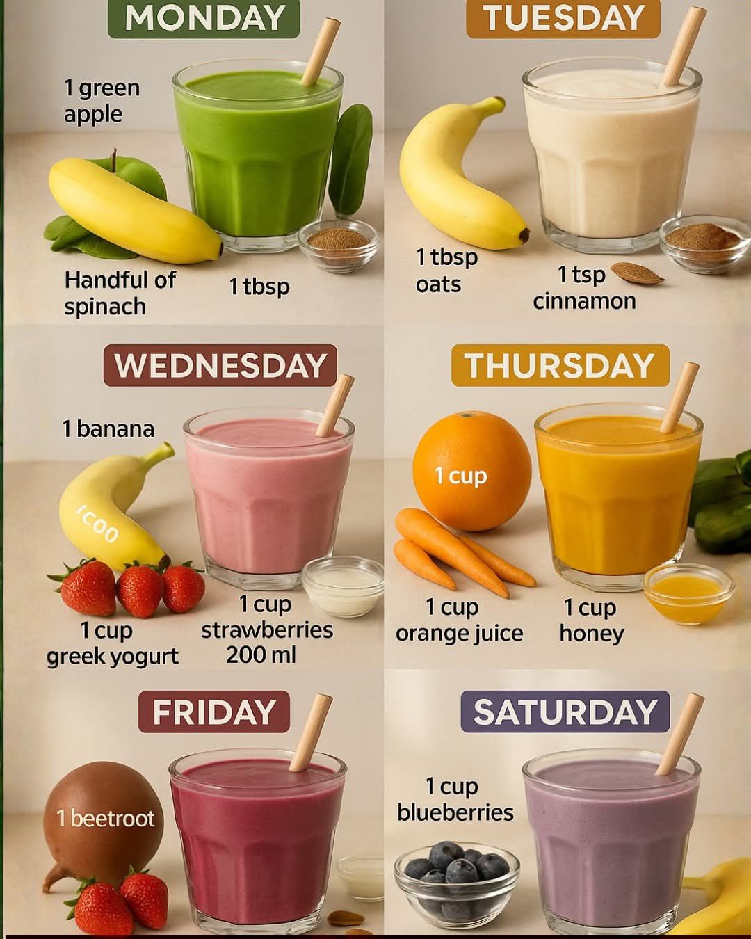 7 Delicious and Refreshing Smoothie Recipes to Kickstart Your Week