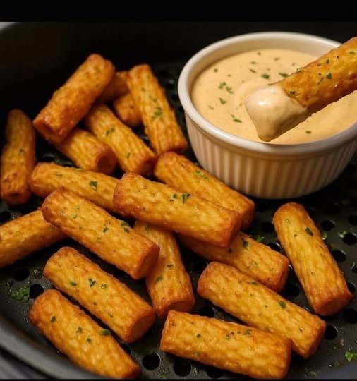 Air Fryer Pasta Chips Recipe. Crispy and Crunchy