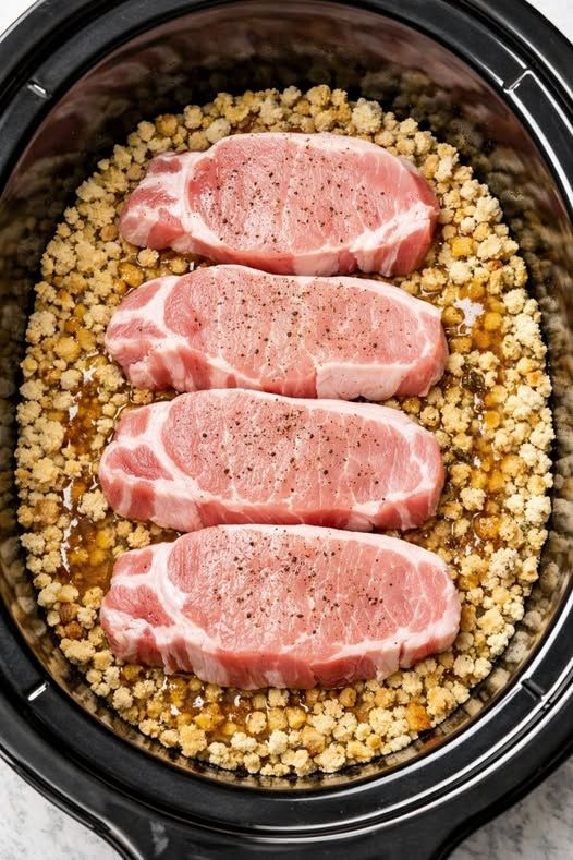 January potluck nostalgia: dump in boxed stuffing and 3 more things and watch everyone ask what’s going on in that crock.