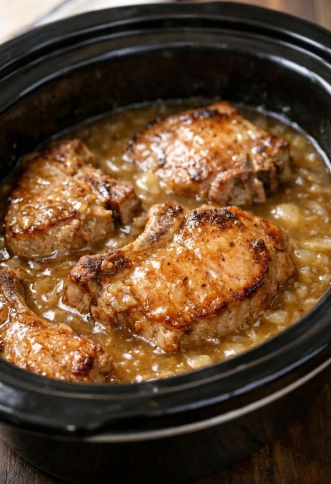 Creamy Ranch Slow Cooker Pork Chops