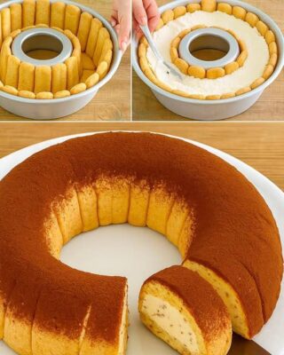 Cold Donut with Pavesini and Yogurt Ingredients