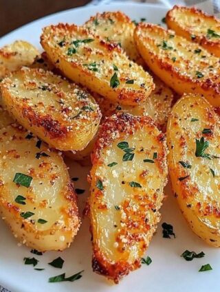 BAKED GARLIC PARMESAN FRIES