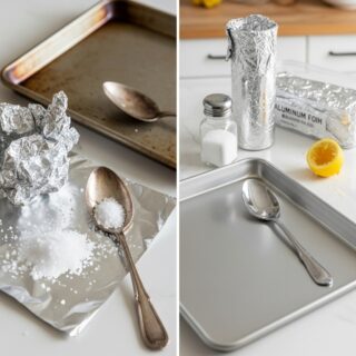Aluminum and coarse salt: the combination that solves many problems at home