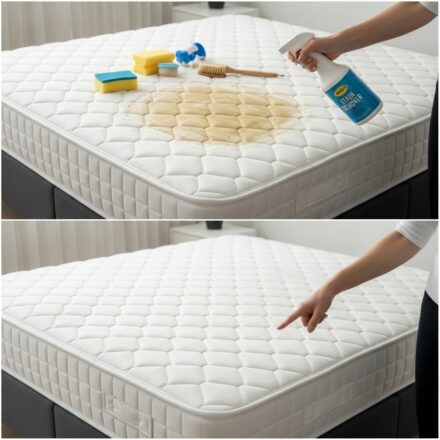 Say goodbye to mattress stains: this method will make it white again
