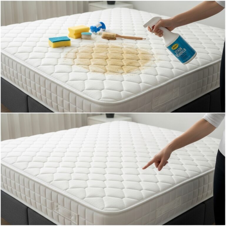 Say goodbye to mattress stains: this method will make it white again