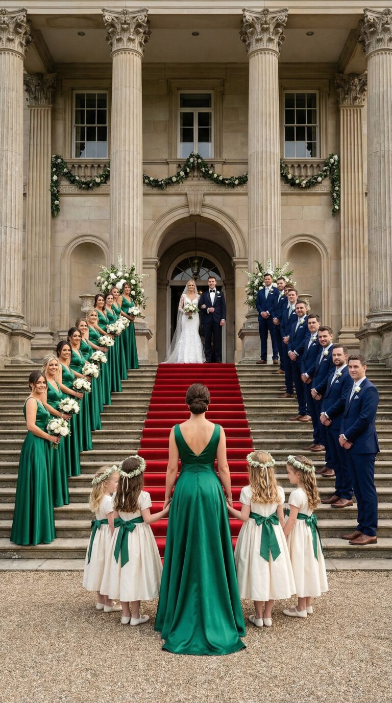 But when a limousine rolled up and three identical children stepped out, the groom dropped his glass…