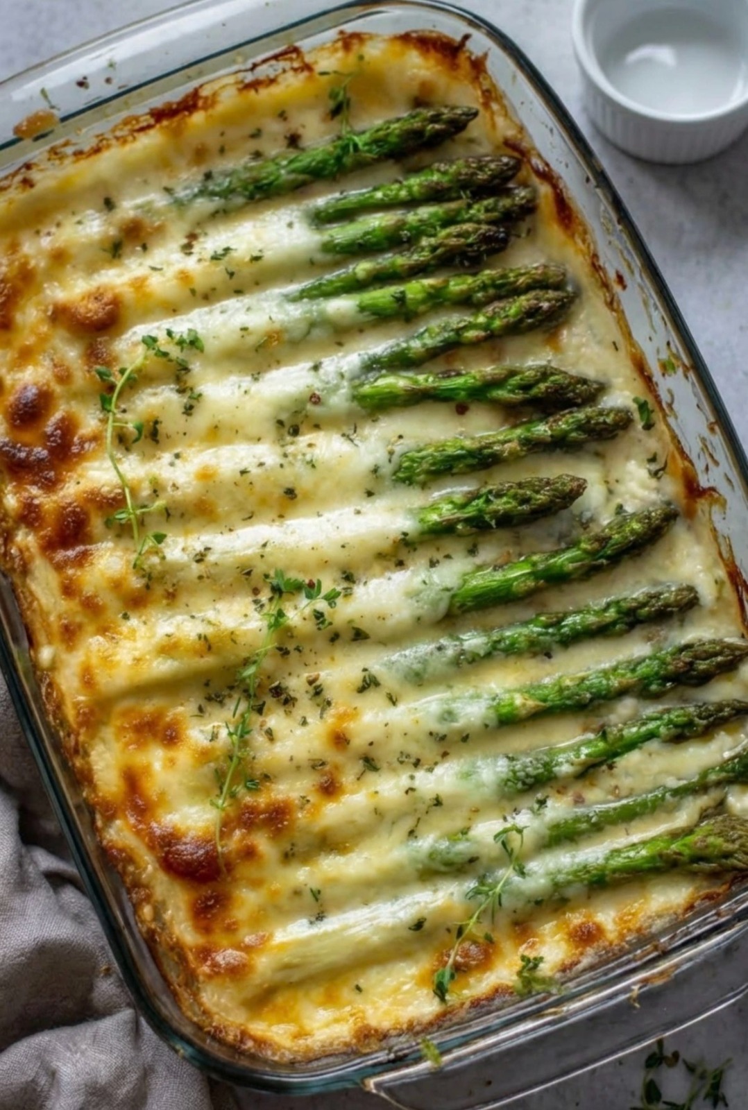 Cheesy Baked Asparagus