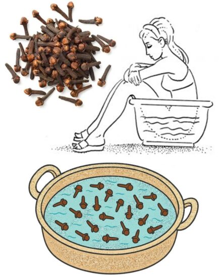 Clove Water Sitz Baths