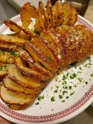 Perfectly Sliced Baked Potatoes