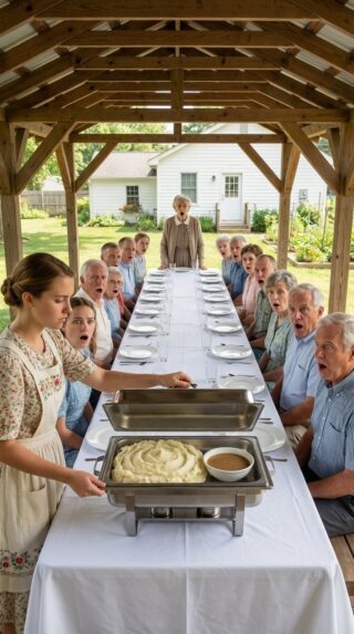 La suegra invitó a veinte personas a almorzar, pero solo le dio a su nuera cien dólares para la compra.