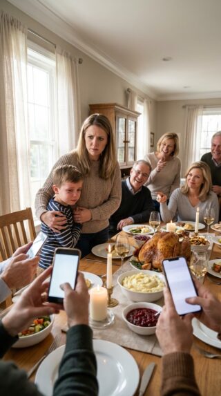 Mi hermana le dijo a mi hijo de 10 años delante de todos: «Cariño, el pavo de Acción de Gracias es para la familia». Algunos se rieron