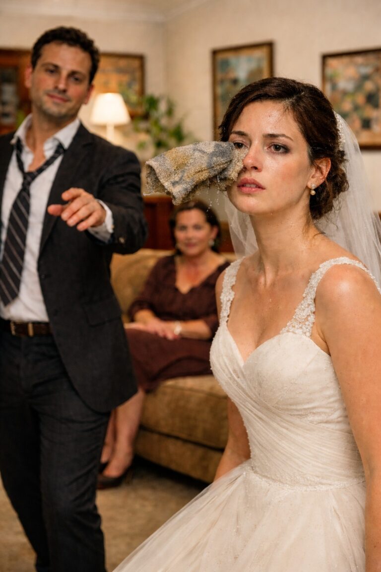 El primer día de casada, mi esposo me lanzó un trapo sucio a la cara y sonrió con desprecio.