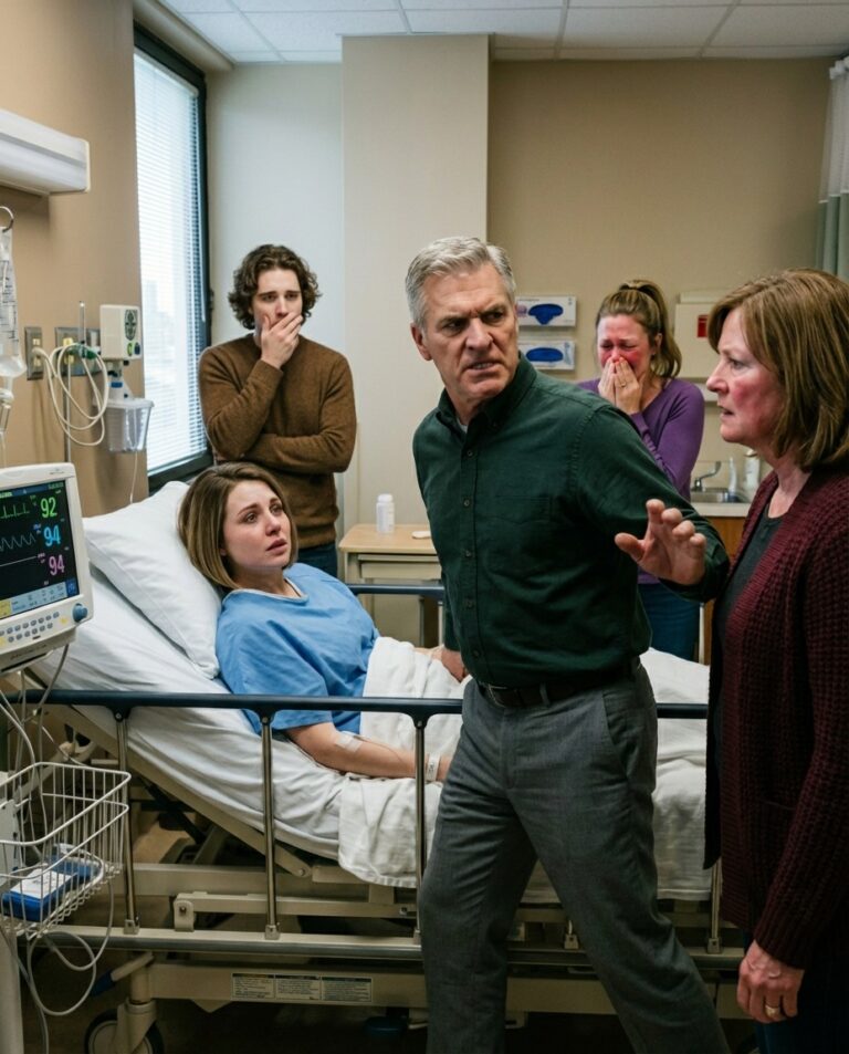 Estaba tumbado en una cama de hospital cuando mi suegra me golpeó delante de mis propios padres y gritó: “¡No has traído más que vergüenza a esta familia!”