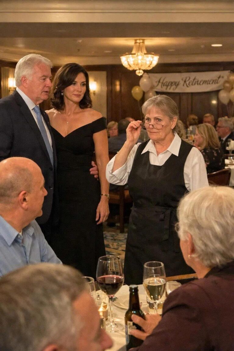 Me puse un uniforme de camarera para asistir a la fiesta de jubilación de mi marido después de que “olvidó” invitarme. Lo que descubrí esa noche puso fin a nuestro matrimonio de 40 años y me devolvió la vida.