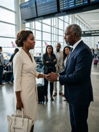 Her Children Abandoned Her at Miami Airport With No Money—Then a Widowed Millionaire Took Her Hand and Taught Them the Lesson of Their Lives