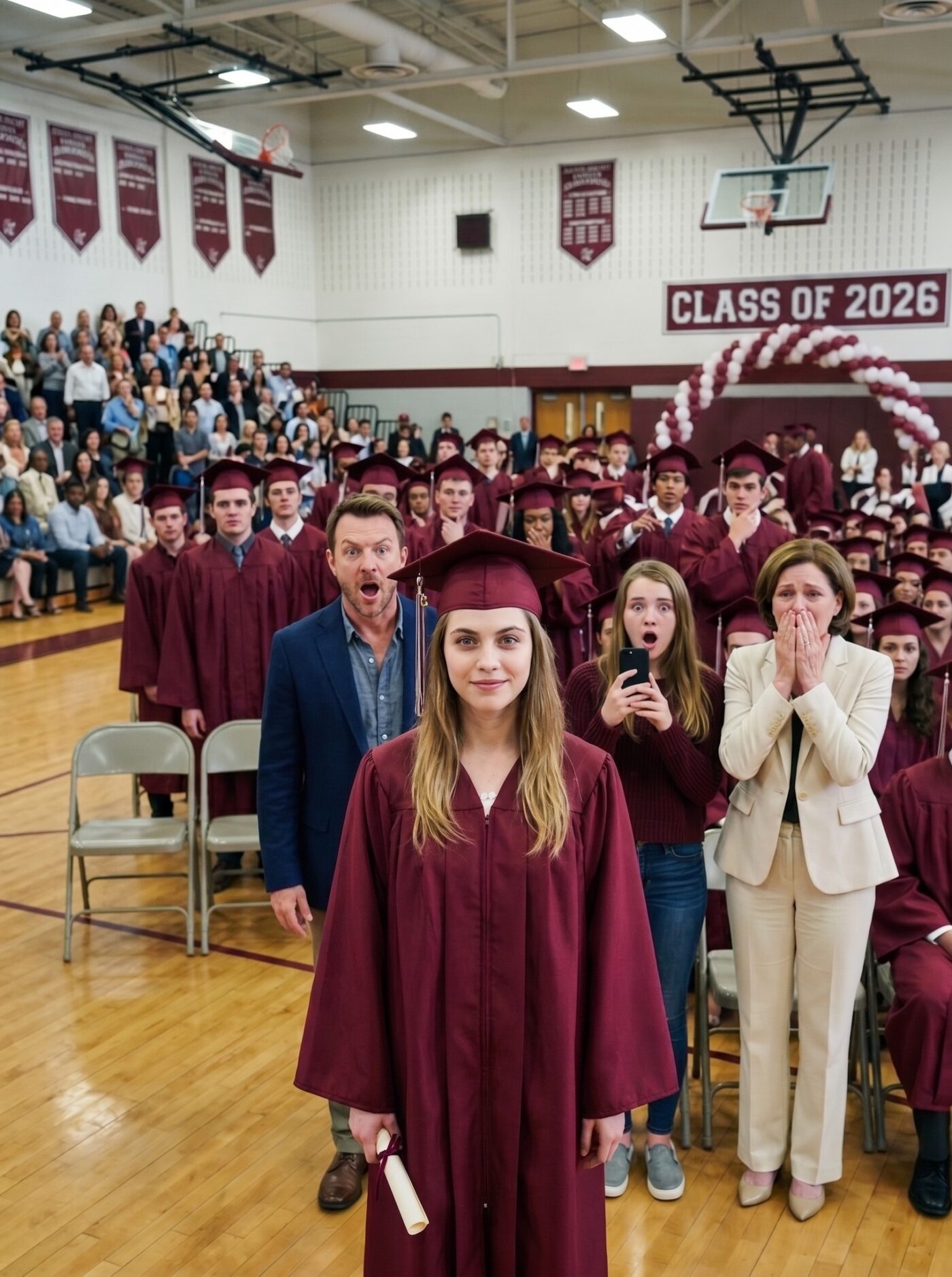 My parents told me to take the bus to my Harvard graduation because they were too busy buying my sister a brand-new tesla—but when they finally showed up expecting to watch me walk quietly across the stage and go back to celebrating her, the dean took the mic, said my name, and my father dropped his program as the whole crowd learned what i had built while they were busy acting like i was never the child worth showing up for…