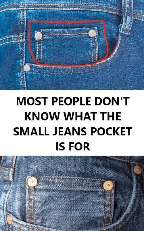 What is the small pocket on jeans for? Here is its real function