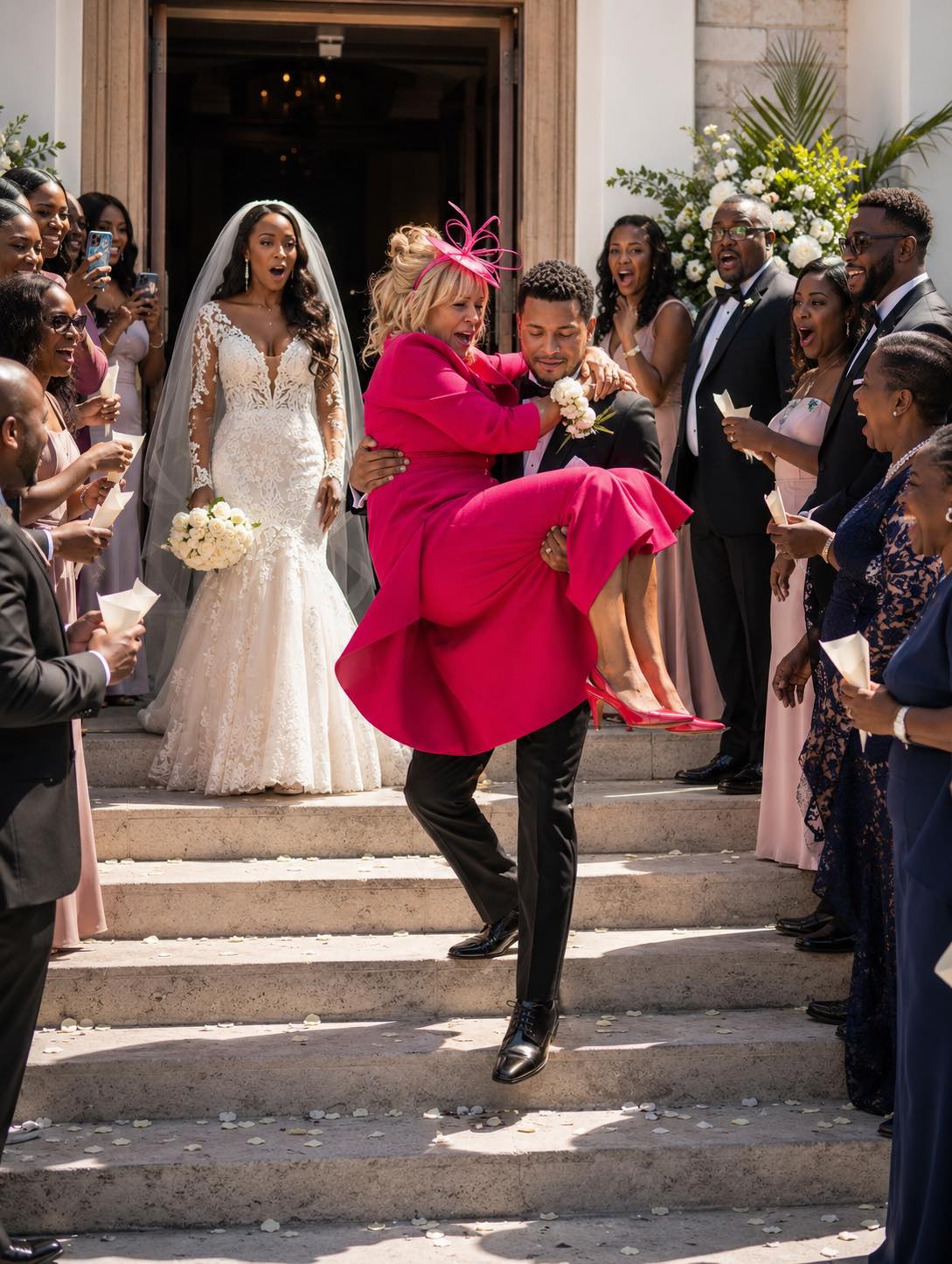 As We Left the Church After Our Wedding Ceremony, My Husband Carried His Mother Instead of Me Because ‘She Wanted to Experience It Too’ – What My Mom Did Next Shocked Everyone . new