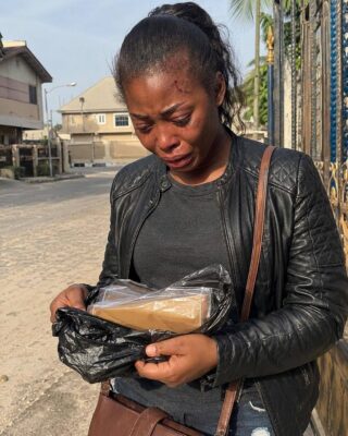 As I walked out of my in-laws’ house with nothing, my father-in-law handed me a trash bag and said, “Take this out on your way.” but when I opened