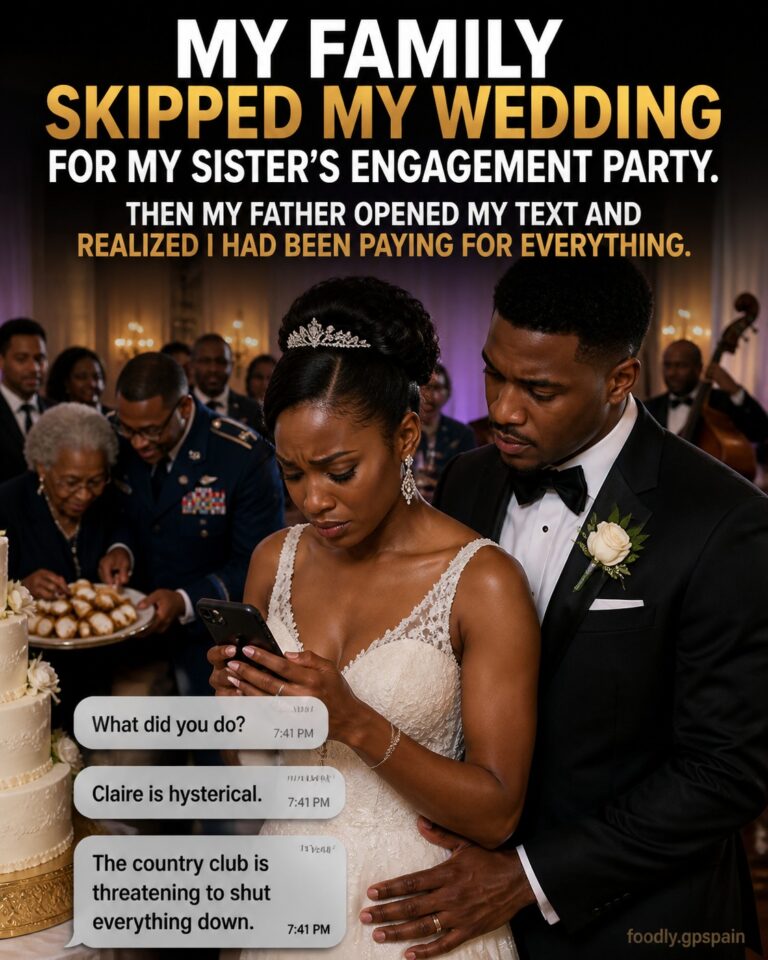 My Family Skipped My Wedding For My Sister’s Engagement Party. Then My Father Opened My Text And Realized I Had Been Paying For