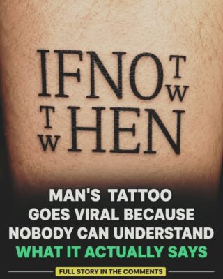 A Man’s Tattoo Goes Viral After People Struggle to Understand Its Meaning – Terbv