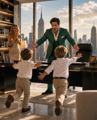 Full part: THE BILLIONAIRE WHO WAS TOLD HE COULD NEVER BE A FATHER—UNTIL TWO LITTLE BOYS RAN INTO HIS OFFICE SCREAMING “DADDY!”