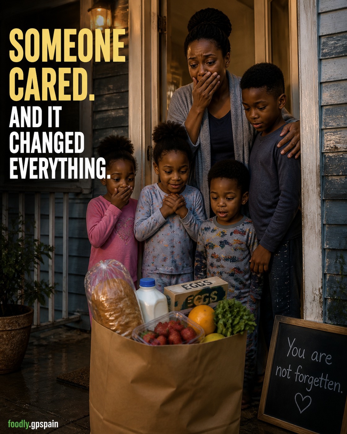 My Four Children and I Were Hardly Surviving – Until Someone Started Leaving Food Outside Our Door