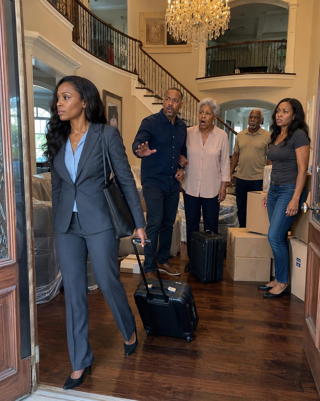 Just after I bought a luxury house, my husband suddenly announced his parents and divorced sister were moving in with us. When I refused, he snapped, “This house is mine—you bought it with my money. Object again, and I’ll kick you out!” But when he showed up at the mansion with them, they froze at what they saw…