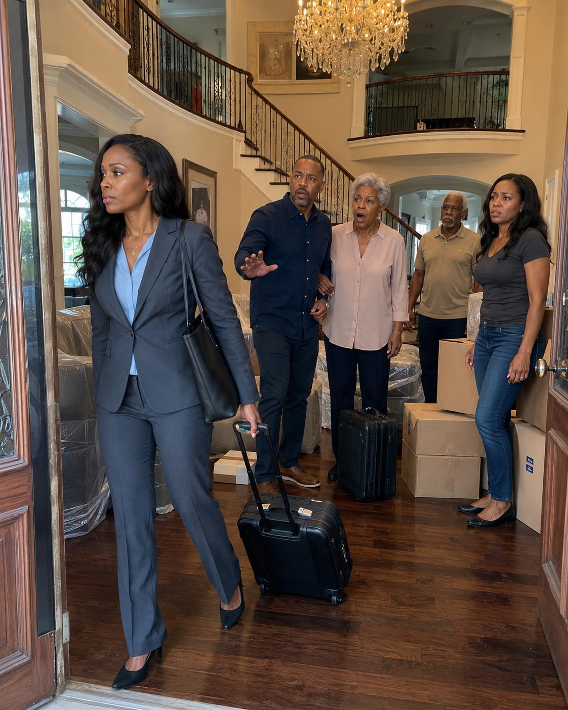 Just after I bought a luxury house, my husband suddenly announced his parents and divorced sister were moving in with us. When I refused, he snapped, “This house is mine—you bought it with my money. Object again, and I’ll kick you out!” But when he showed up at the mansion with them, they froze at what they saw…