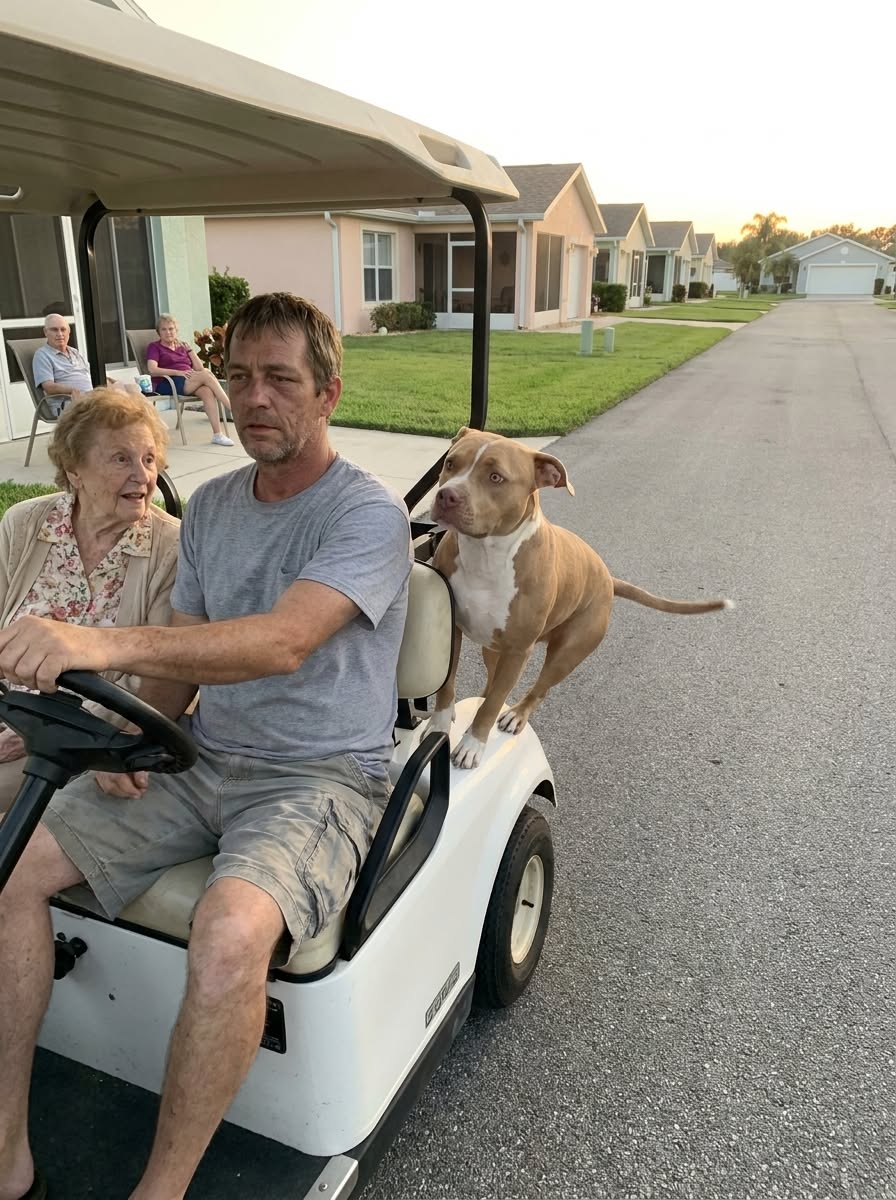 A 40-Year-Old Man Bought a Golf Cart in a Florida Retirement Community — But It Was His Pit Bull Who Found Him a Family