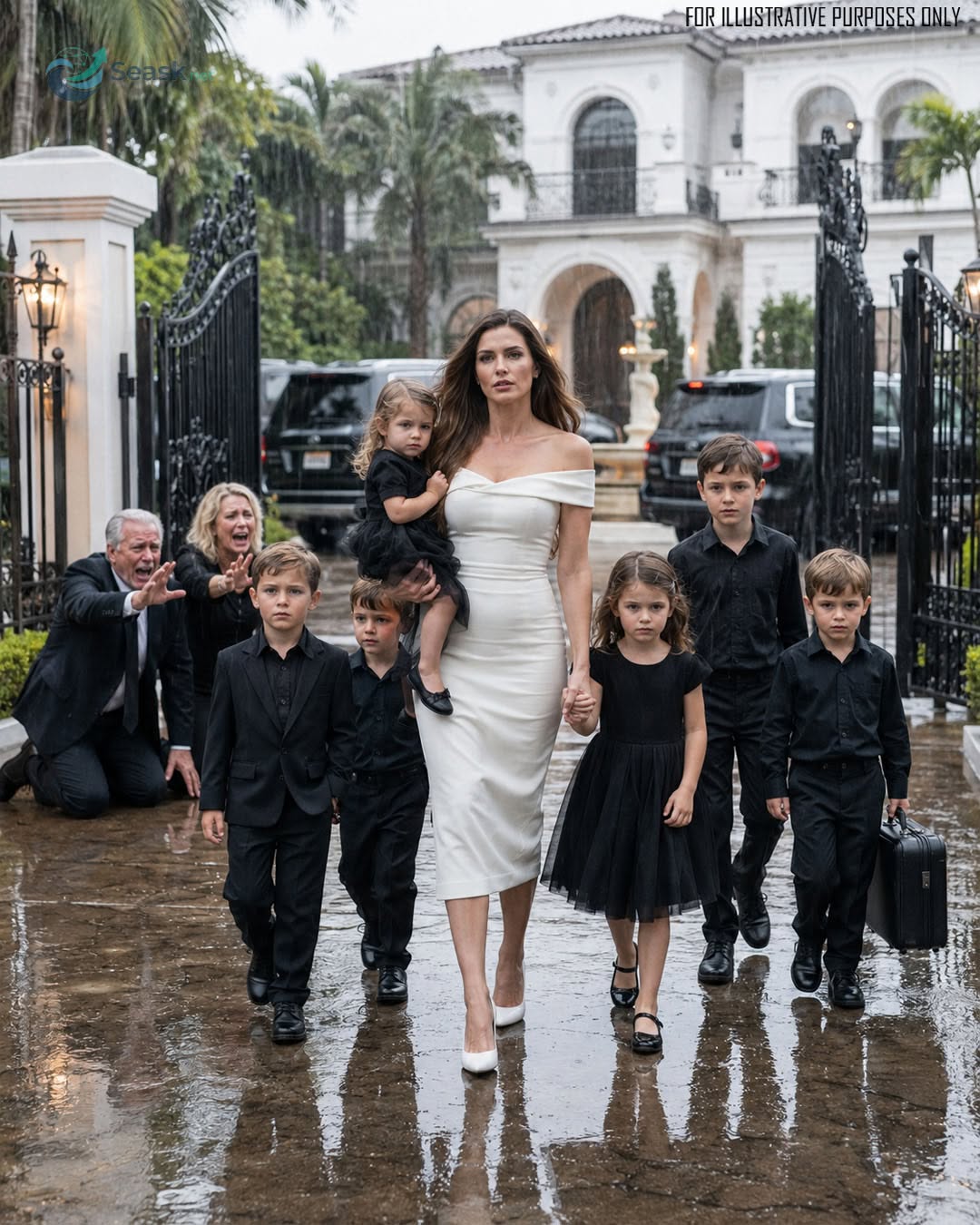 My father-in-law threw me and my six children out in the rain for “not being real family”—until I revealed the name on the deed and turned the entire situation upside down