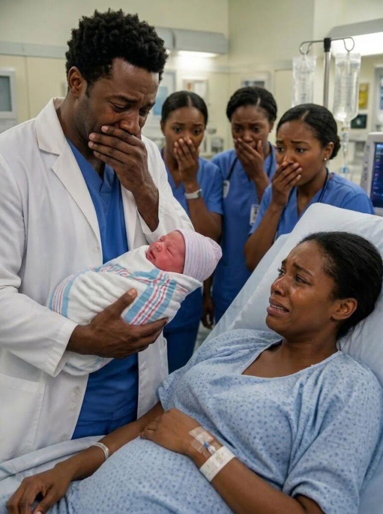 She walked into the hospital alone to give birth… and moments after her baby arrived, the doctor looked at him — and suddenly broke down in