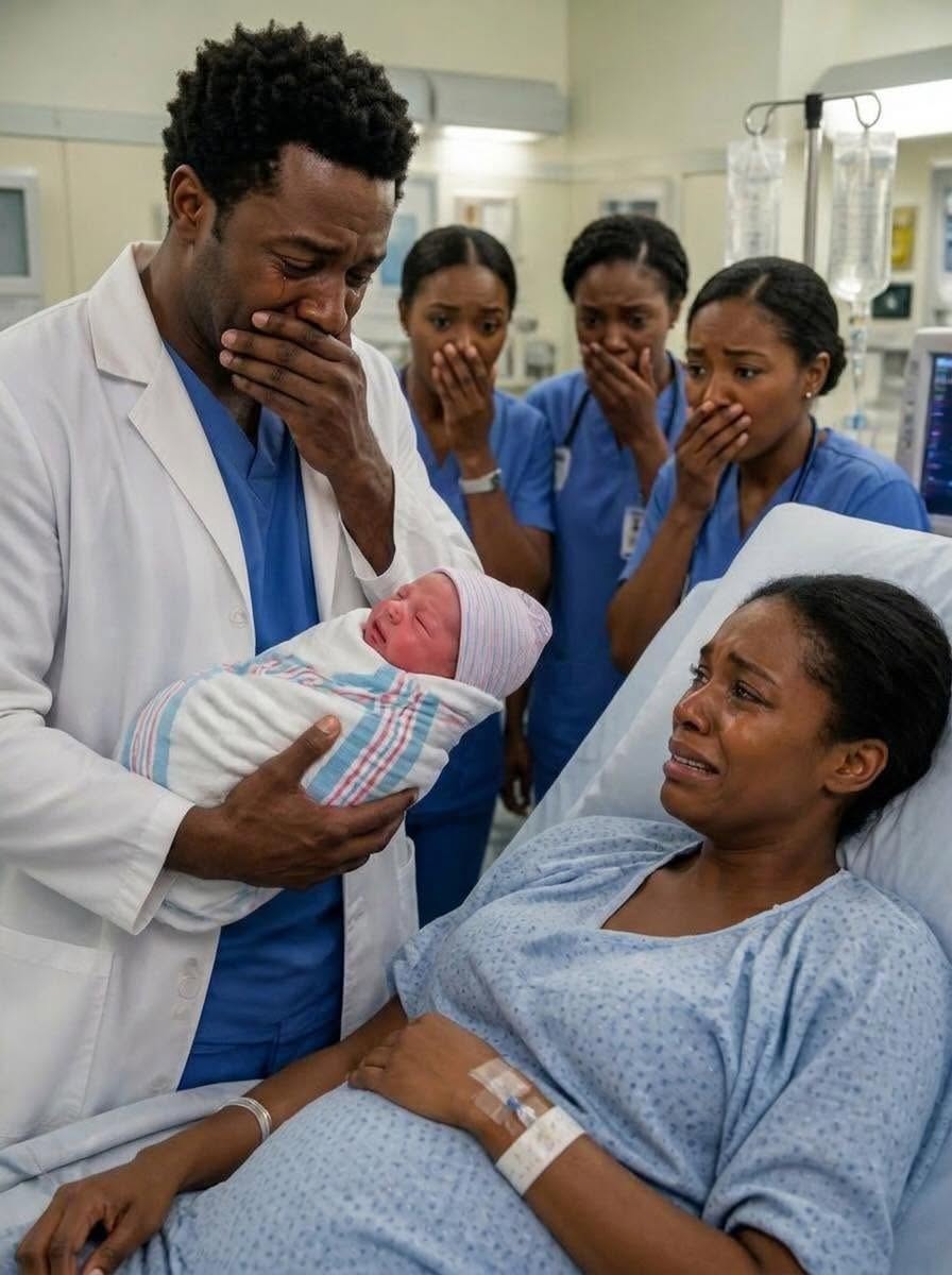 She walked into the hospital alone to give birth… and moments after her baby arrived, the doctor looked at him — and suddenly broke down in