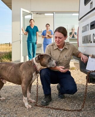 Chained for Eight Years, One Pit Bull’s First Act Broke an Officer-ginny