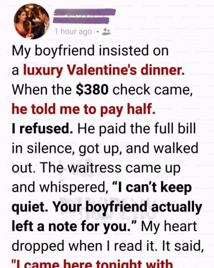 A Valentine’s Dinner That Revealed Everything: When a Test Destroyed Seven Years Together