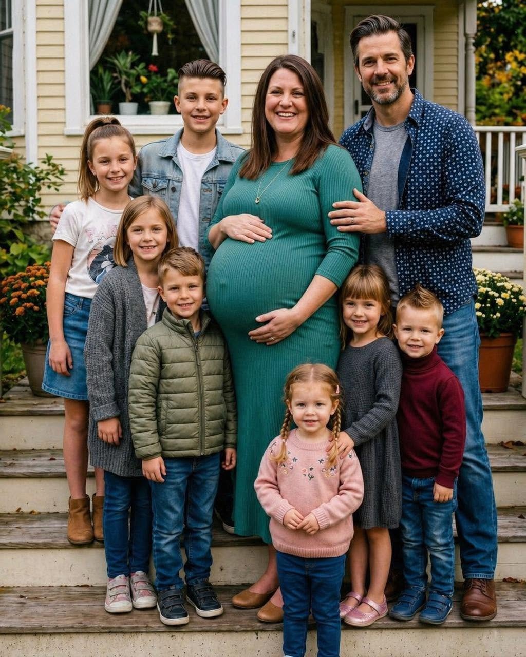 Eight Months Pregnant and Suddenly Raising Seven Children Alone, Until One Quiet Family Decision Changed Everything at His Beachside