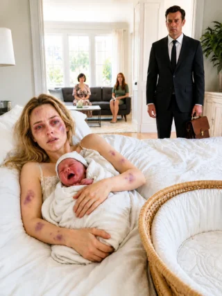 I Came Home From A Business Trip To Find My Wife And Newborn Fighting To Stay Alive—Then A Hospital Doctor Saw The Bru!ses On Her Wrists And Called The Police…